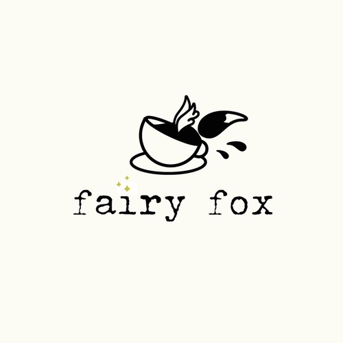 Playful fox logo for a family friendly café