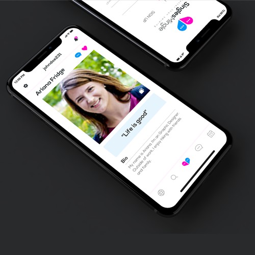 Single Mingle App Design Concept