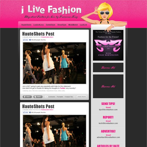 WORDPRESS Design Young, Fun Fashion Blog for Teen Girls