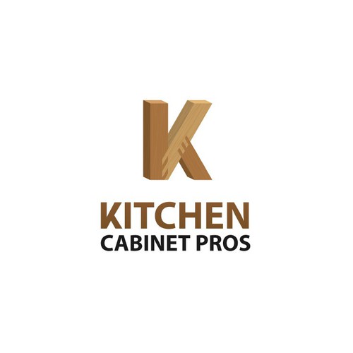 casual modern logo for cabinet company