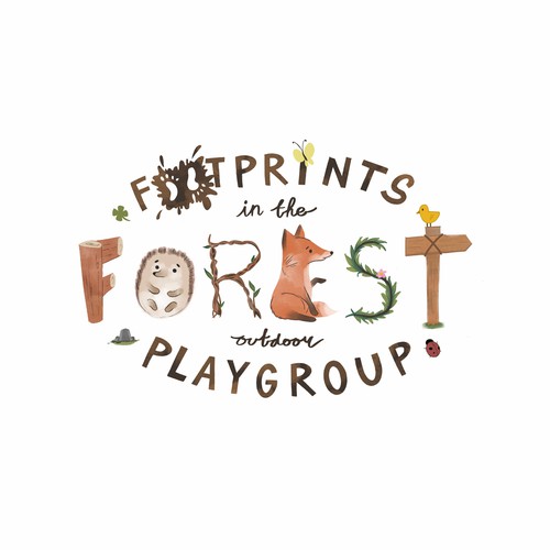 Logo-Illustration for Woodland Theme Playgroup