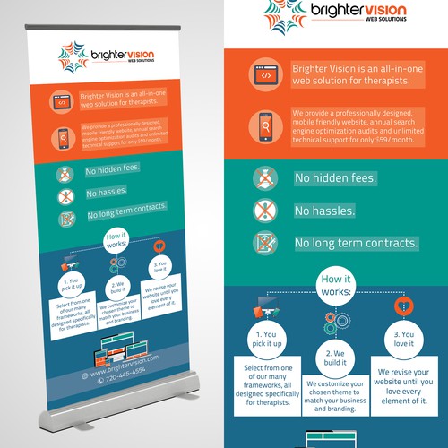 Design a Roll Up Banner for Brighter Vision