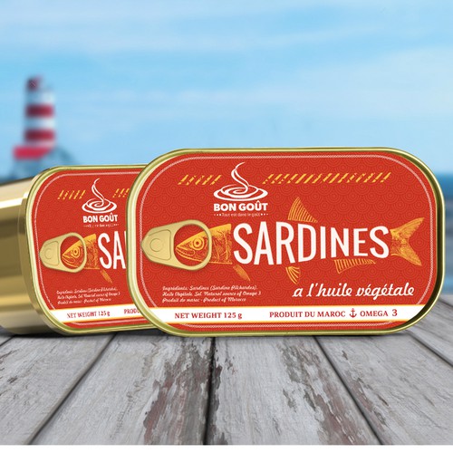 BonGout sardines, can design