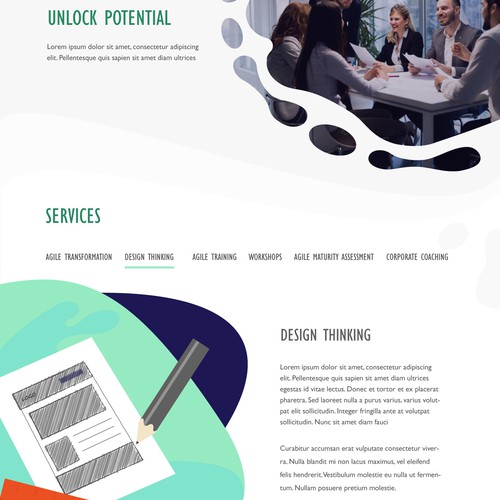 Colorful Website design 