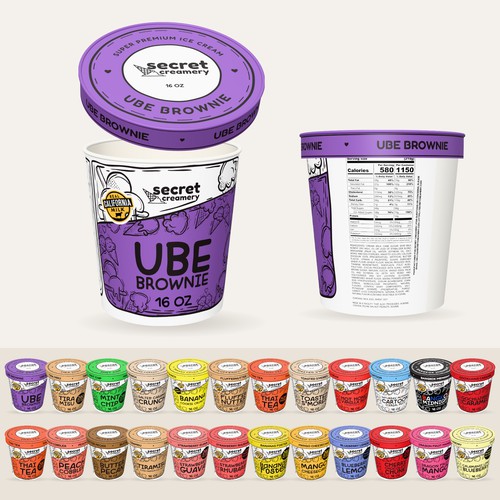 Secret Creamery ice-cream pint range refresh