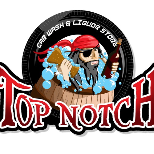 Help Top Notch Car Wash & Liquor Store with a new logo and business card