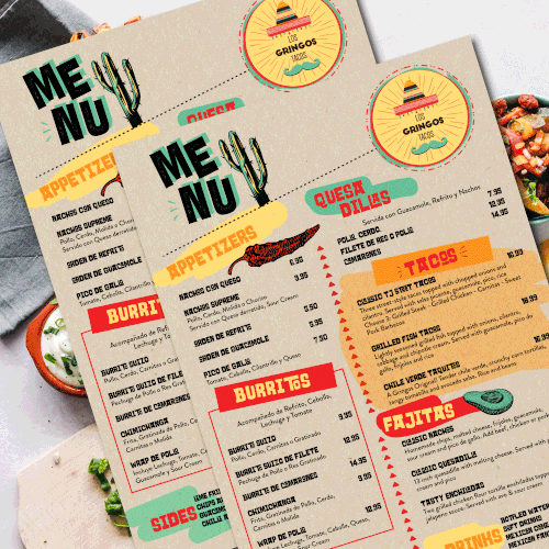 Menu design