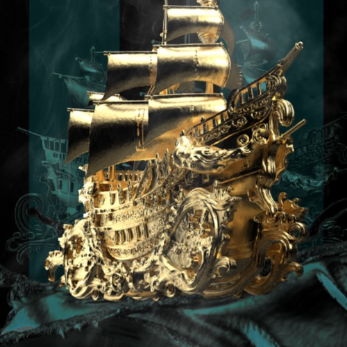 3D Book Cover Illustration for Edge design