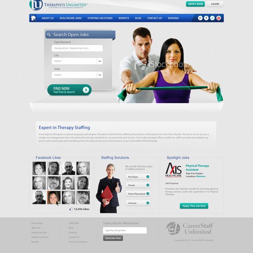 website design for CareerStaff Unlimited