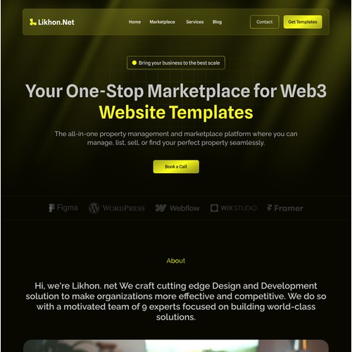 Web3 Based Website For a Company