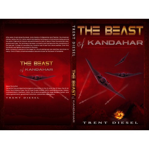 Create a science fiction book cover for an up and coming author