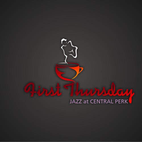 First Thursday Jazz at Central Perk needs a new logo
