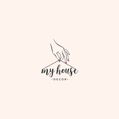 Feminine logo concept for Home Furnishing company