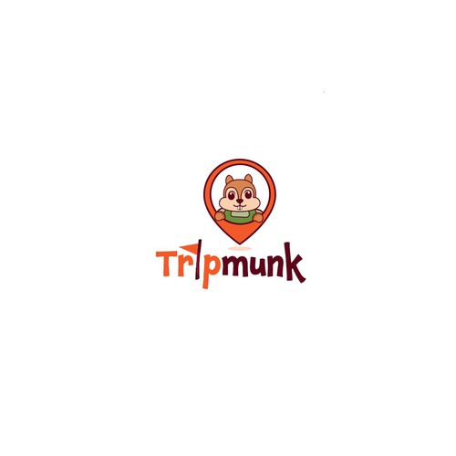Bold logo concept for a travel app