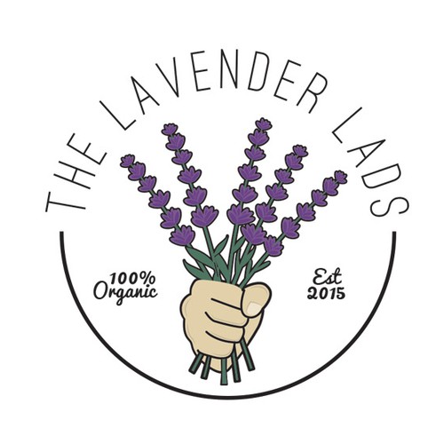 Graphic logo for The Lavender Lads