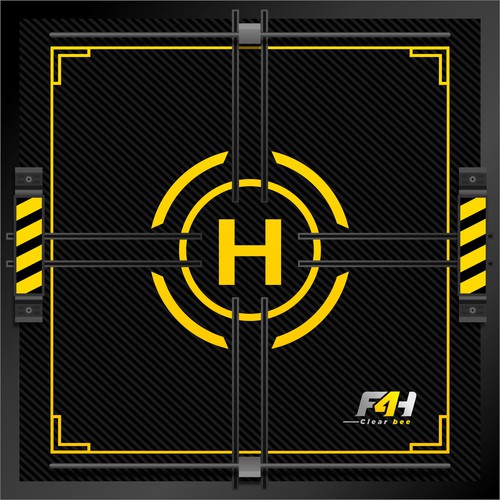 Landing pad pattern drone