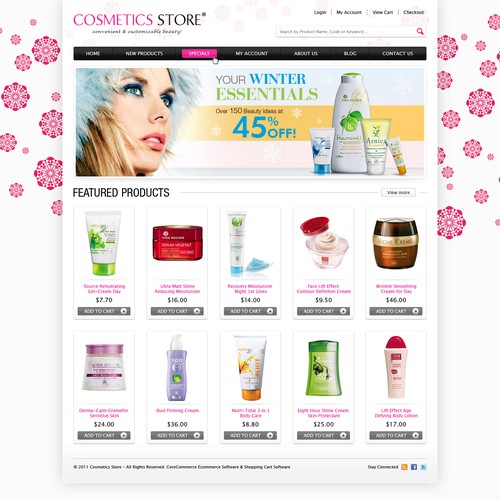 Guaranteeing 10 winners!  Wanted: 2-Page eCommerce skin