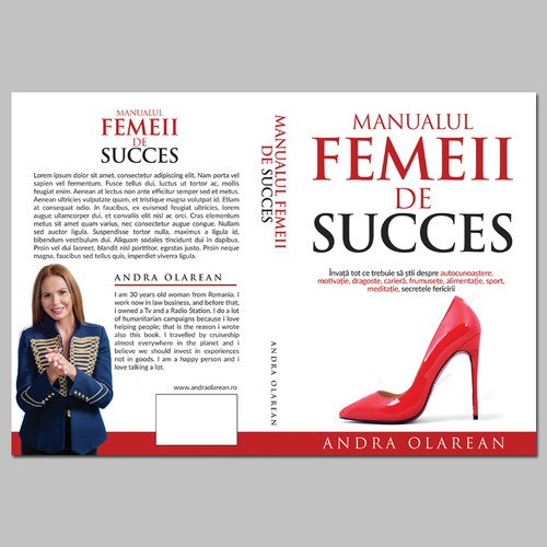 design a cover for a Personal Development book: Successful women's manual