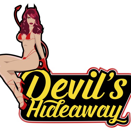 Devil's Hideaway strip club logo proposal