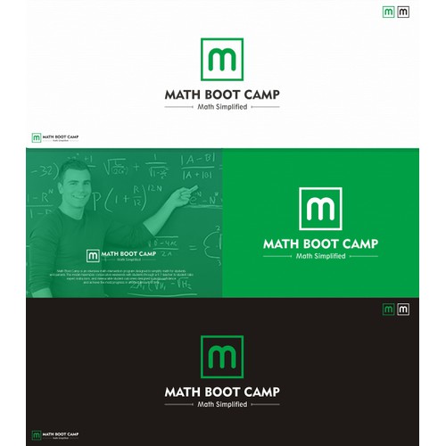 Create a logo for Math Boot Camp, a company founded by educators turned entrepreneurs!