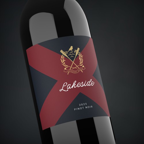 Clean wine label design