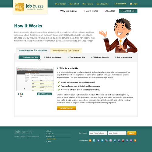 Innovative Website Design for A Job Portal with A Lot of Buzz 