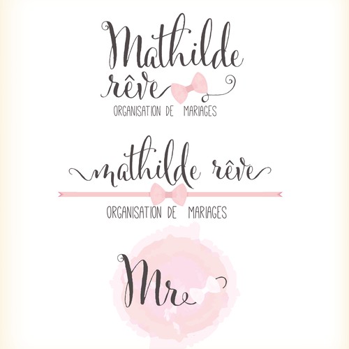 Vintage wedding logo