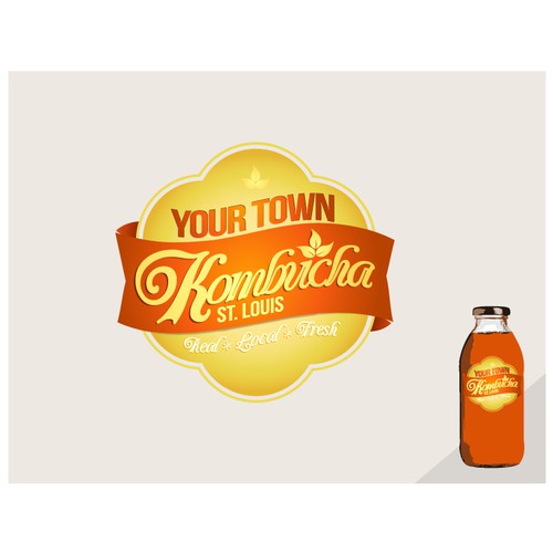 Logo design for bazillions of bottles of Kombucha
