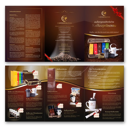 Brochure for extraordinary coffee gifts