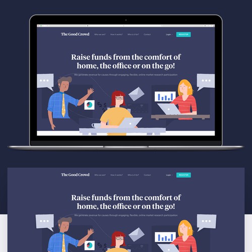 The Good Crowd website design ideas