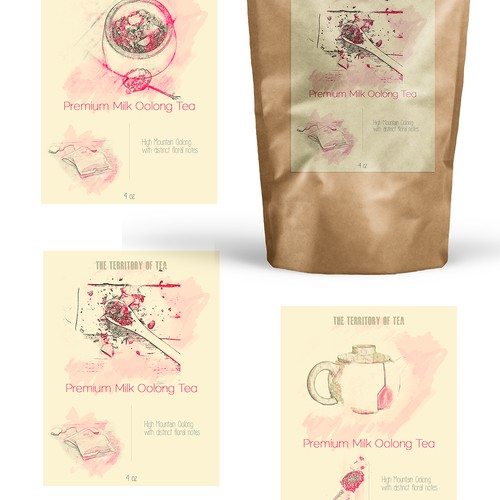 Product Label for Tea Packages (2 oz, 4 oz)