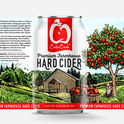 Cider Creek HardDesign a modern - heritage hard cider label for nationally awarded cider brand