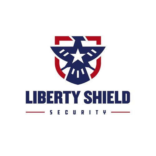 Liberty Eagle Shield Logo