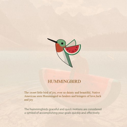 Logo design for Hummingbird watermelon