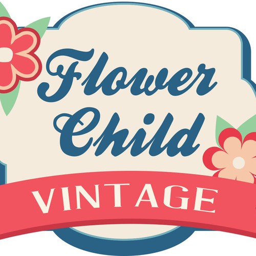 Mid Century Modern Logo needed for Flower Child Vintage