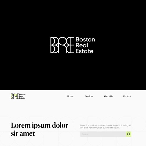 Minimalist Geometric Logo for Real Estate Tech Brand