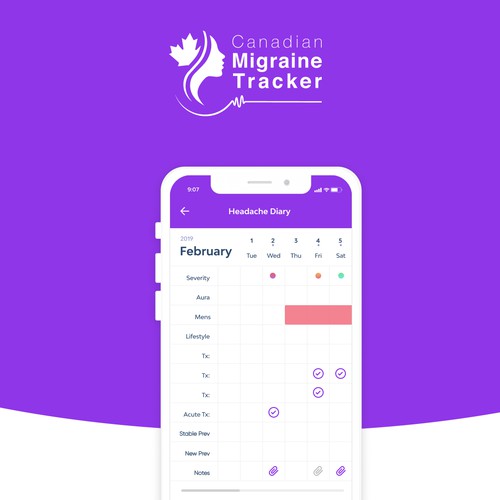 Migraine Tracker app