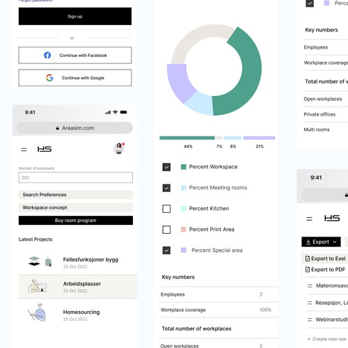 Area Sim - Mobile and Web App