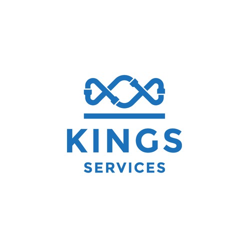 The iconic logo for Residential plumbing  company - Kings