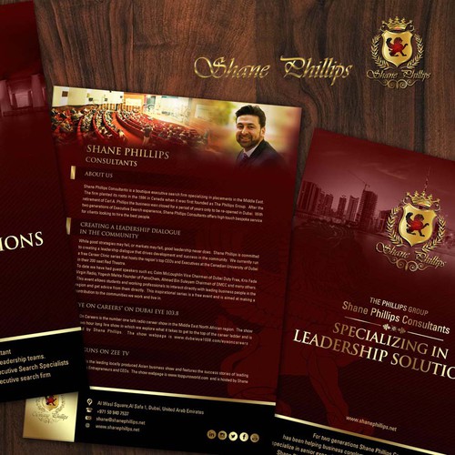 Shane Phillips Exec Brochure - The Best Design of All Time Requested