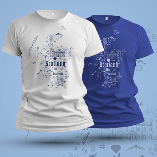 T-shirt Design For People who love Scotland