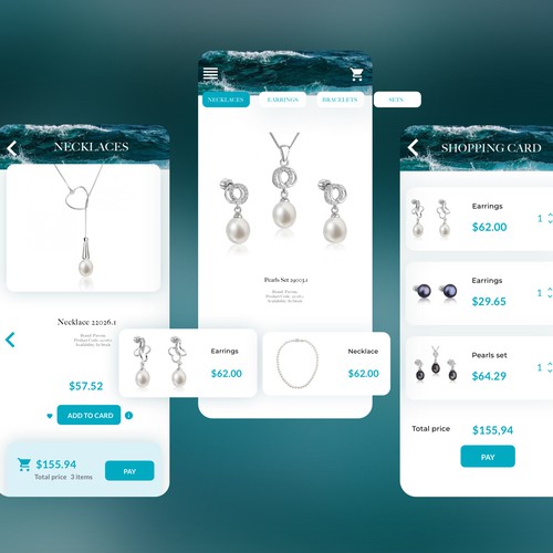 Jewelry Store App Design
