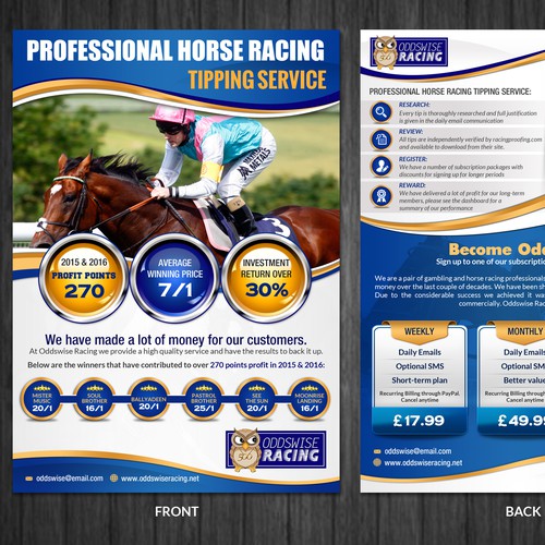 oddswise racing's tipping service