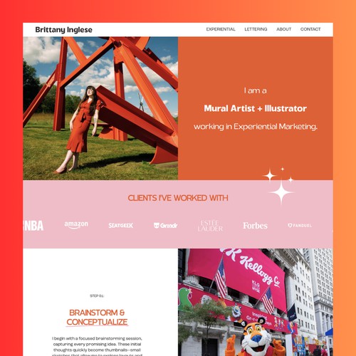 Brittany Inglese – Portfolio Website Redesign