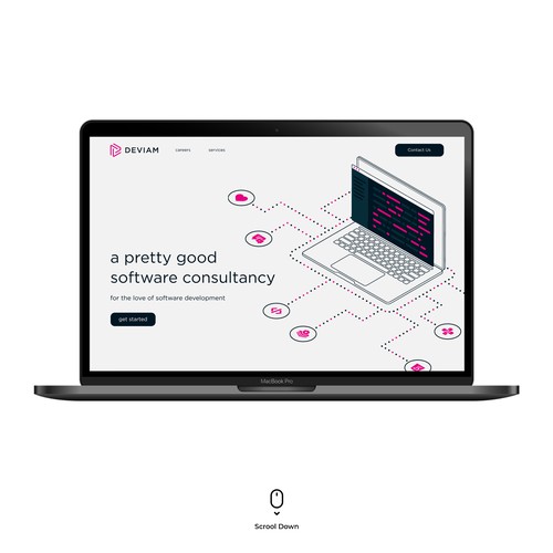 Deviam Website Design Concept 