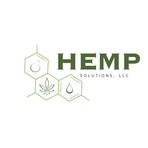 Scientific logo concept for CBD oils