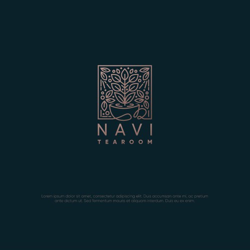 Logo design for a tearoom named Navi