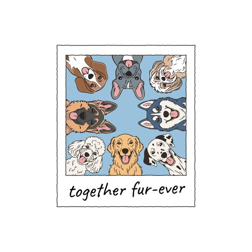 "Dog Breed in Frame" Pet Rescue T-shirt Design Bundle