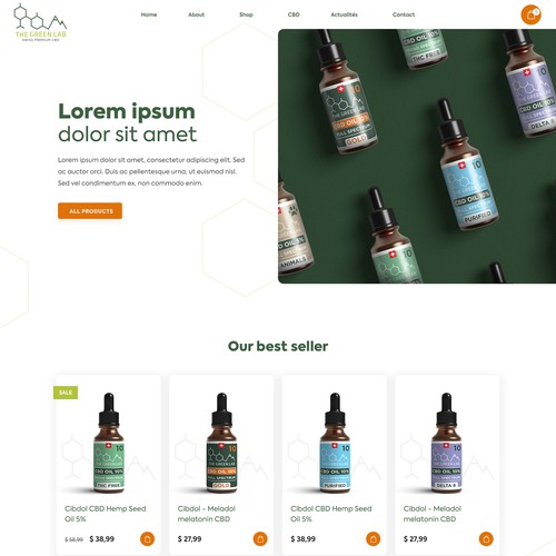 CBD oil shop "The green Lab"