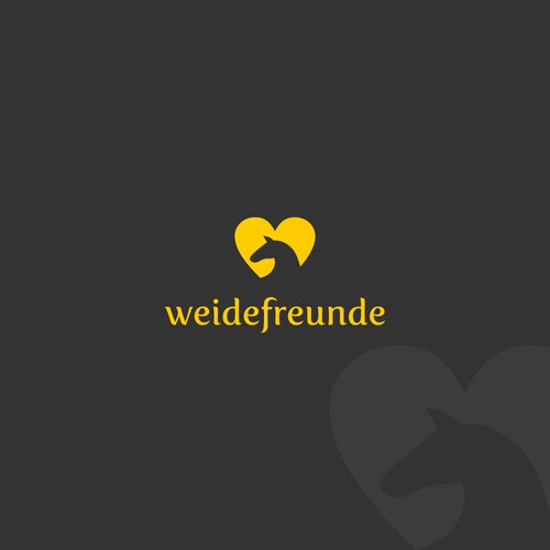 Lovely logo for horse tent company: Weidefreunde